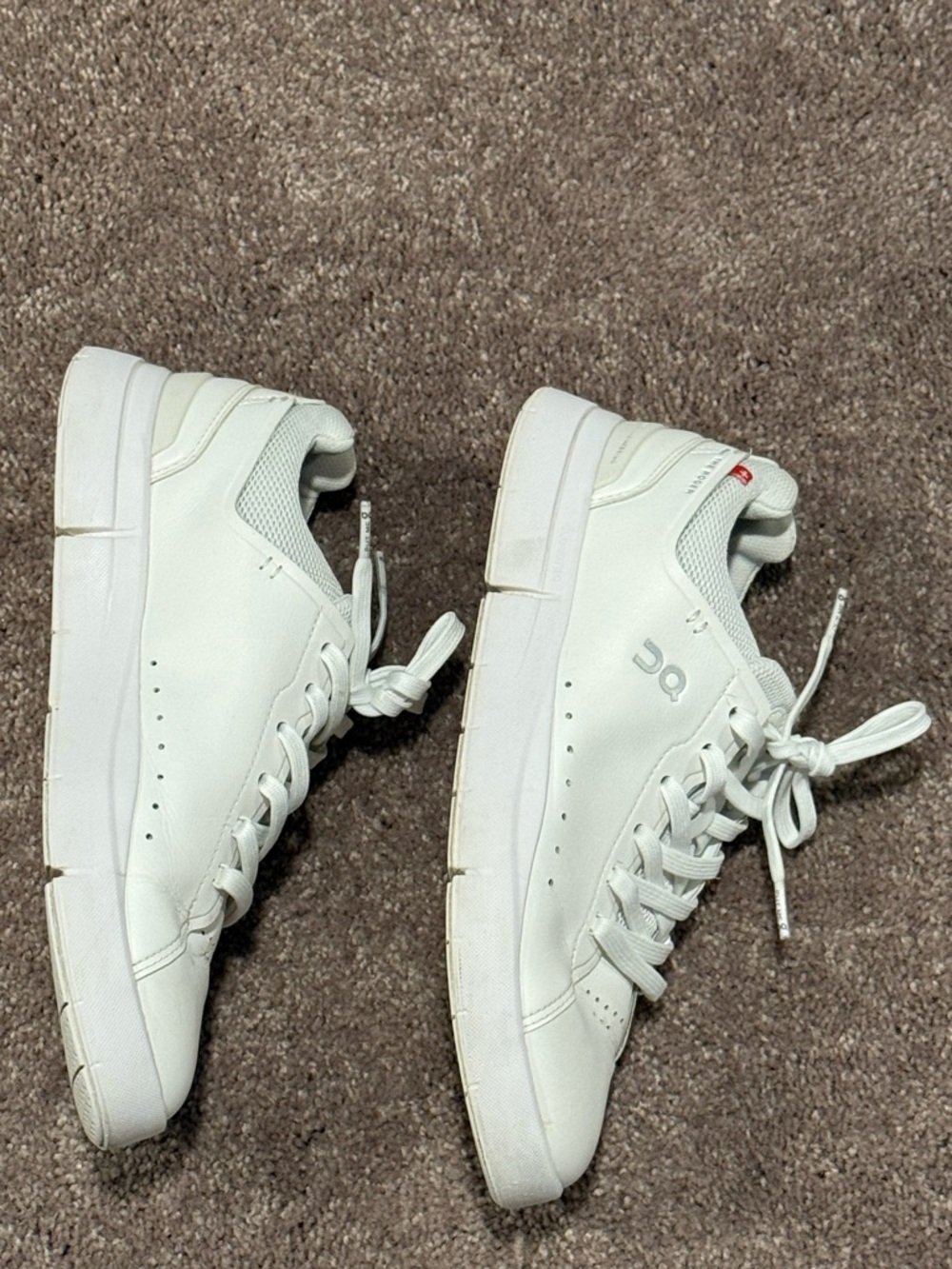 On Rodger Advantage White Men's Low-Top Athletic Sneakers - Picture 3 of 4